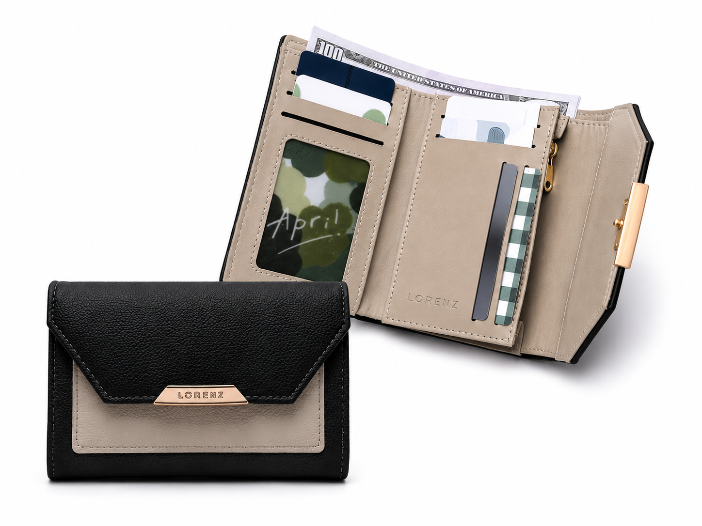 7294 Black En Trend & Practical Style Purse